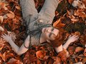 Picture Title - Eline in the leaves