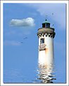 Picture Title - Light House at High Tide