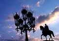 Picture Title - ..street lamp & knight silhouette..
