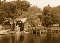 Picture Title - water mill in sepia