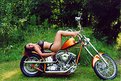 Picture Title - Motorcycle babe