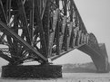 Picture Title - Quebec city old bridge with light snow falling.