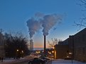 Picture Title - Smokestacks and Skyline