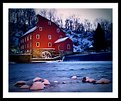 Picture Title - Red Mill  winter dusk