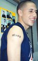 Picture Title - Mike Bibby (Sac Kings) very first tattoo