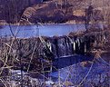 Picture Title - 'icicles on a little dam'