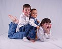 Picture Title - Three Kids in Jeans