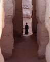 Picture Title - boy appearing in the maze of what was the ancient city of Mari in Syria