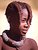 Expression and colours - Himba girl, Kaokoland - Namibia