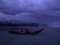 Picture Title - August, dawn on the shoreline, stormy weather