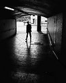 Picture Title - sideways walking tunnel man