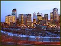 Picture Title - Calgary Skyline Outlined by the Bow River