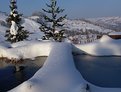 Picture Title - Bridge over frozen water...