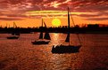 Picture Title - Boats on Sunset