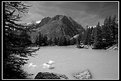 Picture Title - The mountain lake (b&w)