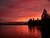 Lac des Iles sunset in Parc National de Frontenac - Quebec, Canada
