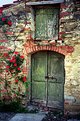 Picture Title - Green Doors & Roses