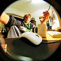 Picture Title - Self portrait with mouse & mug