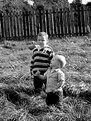 Picture Title - my two granchildren playing with a kite