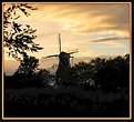 Picture Title - Corn Mill "De Hoop " in silhouette