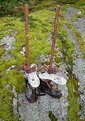 Picture Title - Costume Stilts On Mossy Granite