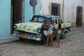 Picture Title - Cuban car and locals