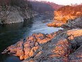 Picture Title - First sun rays over Billy Goat Trail, Maryland side