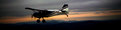 Picture Title - a plane over the sunset