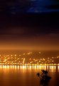 Picture Title - cabbage tree,  city, tungsten, cloud, stars