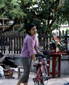 Picture Title - Young Woman with Bicycle