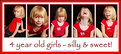Picture Title - 4 Year old girls - silly & sweet!