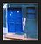 blue door