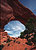 Arch with cirrus clouds