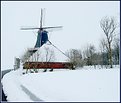 Picture Title - Cornmill in white landscape