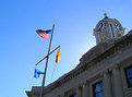 Picture Title - Flags at the old courthouse