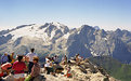 Picture Title - lots of people on Piz Boè summit