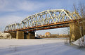 Picture Title - The railway bridge through the river Kotorosl in the city of Yaroslavl
