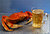 Crab and beer