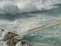 Picture Title - swimming pool closed by raging ocean on bondi beach
