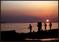 Picture Title - Sunset and Fishermen