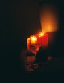 Picture Title - wine glass and candles