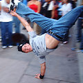 Picture Title - athletic male breakdancer