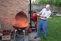 Picture Title - Steve gets the BBQ going