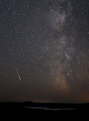 Picture Title - Perseid Meteor, Milky Way and Lake