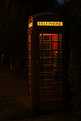 Picture Title - Red phone box, after dusk