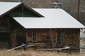 Picture Title - Light Snow On Old Cabin