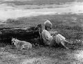 Picture Title - woman & dog