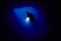 Picture Title - Diver in the cave
