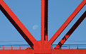 Picture Title - Red Bridge with Moon