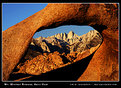 Picture Title - Mt. Whitney Sunrise, Arch View